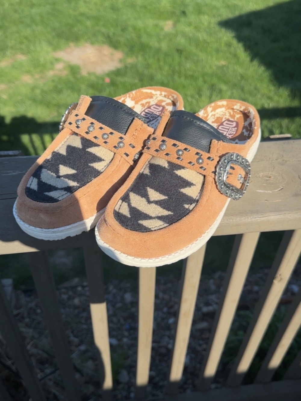 Custom Hey Dudes with Pendleton wool top - Picture 2 of 5